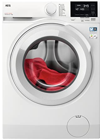 AEG Waschmaschine, 8,0 kg, Leise, Mengenautomatik, Nachlegefunktion, Kindersicherung, Schontrommel, Wasserstopp, 1400 U/min, LR6A648