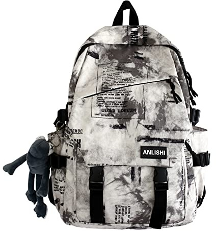 Vobozeany Rucksack für die Schule Jungen Mädchen Teenager Graffiti Coole Schultasche Campus Rucksack für Büro Universität Reisen