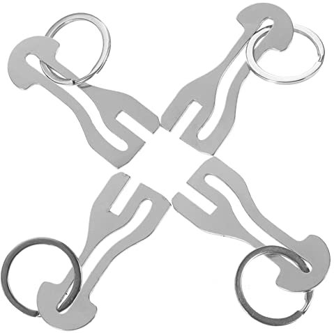 STOBOK 4pcs Cart Token Key Ring Pendant Tokens for Cart Trolley s Pendant Portable Key Ring Trolley Coin Key Fob Portable Office Shopping Zinc Alloy U.k. Metal