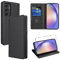 Vauki Funda Cuero para Samsung Galaxy A54 5G con 1 Cristal Templado Carcasa PU Tipo Cartera Soporte Tarjetas Case Ranuras Soporte Plegable Tapa Libro Movil Flip Caso para Samsung A54 5G 6.4, Negro