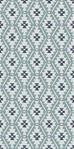 d-c-fix Weichschaummatte Comfort Ednico Blue - Antirutschmatte rutschfest - auch für Außen geeignet - für Bad, Küche, Garten, Balkon - Badmatte waschbar Outdoor Matte Teppich 65 cm x 2 m
