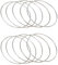 BOBOZHONG Traumfänger Runde Ringe,10 PCS Dekoringe Blumenkranz Handwerk Ringe Praktische Durable Dreamcatcher Hoop Metallring für Traumfänger Festival Kränze DIY Kunst und Handwerk Projekte (10cm)