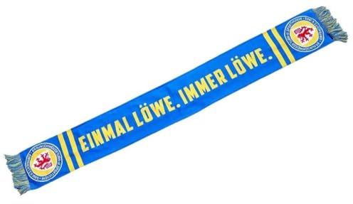 Eintracht Braunschweig Schal - Einmal Löwe. immer Löwe - blaugelb Fanschal BTSV