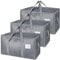 SUNNOW 3 Pack 90L Large Moving Bags, Waterproof Clothes Storage Bags Large Storage Bag with Zips for Clothes Storage Moving Travelling Camping Garden Tools Moving Totes Christmas Storage Containers