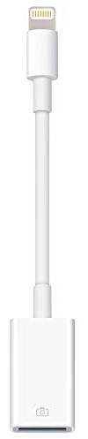 WORLDBOYU Lightning auf USB Kamera Adapter Lightning Weiblich USB OTG Kabel Adapter für ausgewählte iPhone-, iPad-Modelle, unterstützt Kamera, Kartenleser, USB-Flash-Laufwerk, MIDI-Keyboard, Weiß