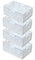 EURXLQ 4 Stück Klappbox Weiß 30×20×12cm Klappkiste Körbe Aufbewahrung Zusammenklappbarer Tragbar Aufbewahrunskisten Bunt aufbewahrungskiste Geeignet für Küche,Bad,Büro,Schlafzimmer