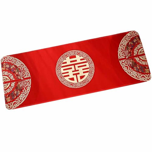 CYYZB Paillasson Chinois à Motif Double Bonheur, Paillasson Décoratif pour Entrée, Maison, Salle de Mariage, Décoration D'entrée de Porte de Ferme, Tapis de Sol D'entrée, Cadeaux pour Couples Chinois