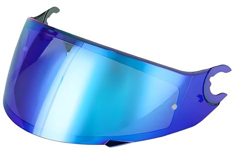 Guajiro - Helmvisier kompatibel mit Shark VZ160 Spartan | Skwal | Skwal 2 | D Swawal – Polycarbonat-Bildschirm, vorbereitet für Pinlock (Blau)