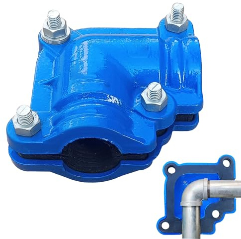 Rohrreparaturschelle 2,5 cm (1 Zoll) Rohrbogen (Außendurchmesser des Rohres beträgt ca. 3,3 cm), Leckversiegelung für 90-Grad-Winkel, kurzer Radius, PPR/PE/PVC/Eisenrohre, Gewindeanschlusswinkel,