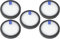 Daaxing Filtros HEPA para PRETTYCARE W200 W300 W400 - Accesorios de repuesto ligeros para aspiradora inalámbrica, lavables y reutilizables (5 unidades)