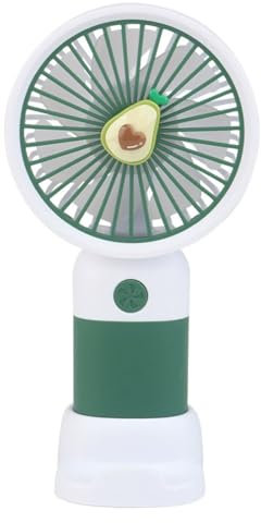 Tomedeks Handventilator,Mini Ventilator mit 400mAH Wiederaufladbarer Akku,Persönlicher Tragbarer Hand Ventilatoren Batteriebetrieben mit 3 Geschwindigkeiten,Perfekt für Reisen im Freien(Avocado)