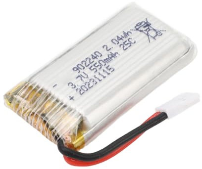 Batterie de Drone 3,7 V 550 MAh, Batterie au Lithium Légère pour Avion à Détection 902240, Batterie UAV Professionnelle Portable avec Prise XH2.54 pour Une Utilisation Prolongée