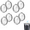 SANTUO 8Pcs Tumbler Lids Skinny Replacement Lids for Mouth Tumbler Cup Spill Proof Clear Skinny Simple Modern Lid Replacement for Stainless Steel Tumbler Travel Cup Coffee Cup