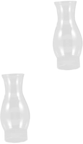 Cabilock 2st Lampenschirm Aus Petroleum Spitzkerzenhalter Lampenschirme Citronella Lampenbrenner Schattierungen Lampenöl Für Den Innenbereich Laternen Duft Glas Transparent