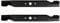 OREGON Kit da 2 Lame di Ricambio per Tosaerba da 49 cm con Attacco a Stella a 5 Punte, Sostituisce Husqvarna 532-1278-42, 532-1384-97, AYP, Compatibile con Husqvarna, Jonsered e Partner