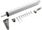 Ferme-porte pneumatique portable et robuste en alliage d'aluminium avec vitesse de fermeture personnalisable
