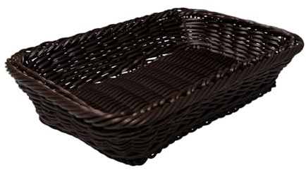 Bofanze Cestino per il Pane da Tavola Cestini Rettangolari | 30*20*7 cm, intrecciato, rettangolare, contenitore, per alimenti e piccoli oggetti di uso quotidiano