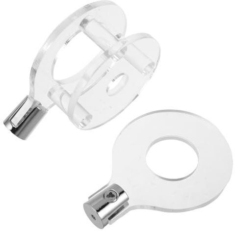 Transparentes Acryl Wandregal für Flöten, 3cm Durchmesser, Klare Halterung | Bambusflöte und Musikinstrumente, Dekorative Wandpräsentation, Studio und Wohnbereich