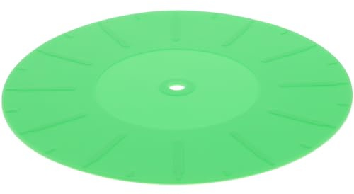 Homoyoyo Antistatische Silikon Plattenspieler Matte 170mm Grün Vibrationsdämpfende Schallplattenauflage mit Schutzfunktion für Dj und Vinyl Liebhaber