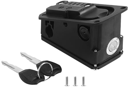 GKYQVE Universals Anti Diebstahl Scooter Batteriefach Schloss, Ersatz Fahrrad Verbindungsplatinen Abdeckung, einfach zu bedienendes Universals Anti Diebstahl Scooter Fach