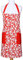 Yourtablecloth Damast-Küchenschürze aus Baumwolle mit Taschen für Damen und Herren, hochwertige Schürze zum Grillen, Kochen, Restaurant, Rot - Tango Red, Einheitsgröße