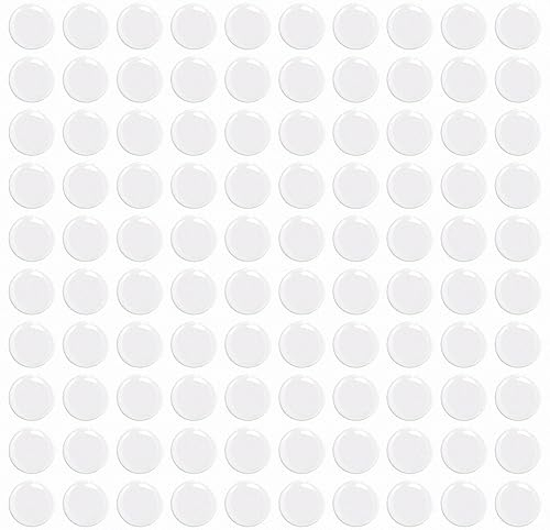 Clear Epoxy Resin Dome Stickers 25mm 1 Inch Self Adhesive Bottle Caps (50)