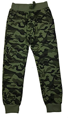 Fashion Boy Bequeme Jungen Freizeithose in grün Camouflage, Gr. 158/164, J6092.14