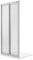 Idralite Porte de Douche 100CM H185 Verre Opaque Ouverture Saloon avec 2 parois pivotantes Mod. Clint