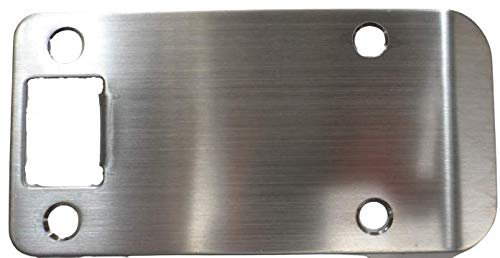 Don-Jo EL104-630 RC 4 1/2 Overall Extended Lip Strike Plate in Stainless Steel