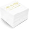 Mr & Mrs Goldfolien-Cocktail-Servietten für Hochzeiten (12,7 cm, 3-lagig, weiß, 100 Stück)
