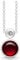 Quinn Damen-Kette 925er Silber One Size Silber/Granat 32011897