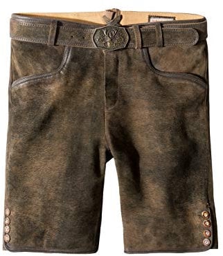Stockerpoint Herren Fred Trachtenlederhose, Bison gespeckt, 56