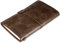 Notizbuch Leder, Reisetagebuch aus Leder austauschbar & Notizbuch Vintage, Travel Journal, 4,72 x 7,87 lnch (braun)