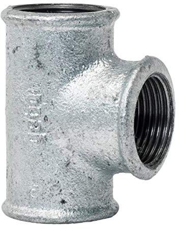 T-Stück 2 x 3/4 x 2 reduziert - Fitting aus Temperguss feuerverzinkt - Formteil Nr.130