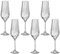 Bohemia Tulipa Optic Sektgläser Kristallglas Sektglas 170 ml 6er Set