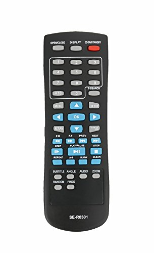 VINABTY SE-R0301 Ersatz Fernbedienung für Toshiba SD4300 SD4300KU SD180EKB SD185EKB SD190EKB Sd191eke sd-4100 sd-4200 sd-k790ku sd-4300 sd-k780 sd-3300ku sd4100 sd4200 sdk780ku sd3300ku DVD Player