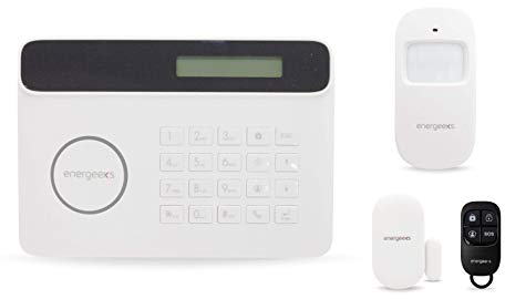 energeeks - Sistema de Alarma WiFi - Compatible gsm - Protección Hogar - Incluye Sirena y Sensores de Movimiento/Apertura - hasta 60 Sensores Adicionales - App Móvil - Compatible con Alexa/Google