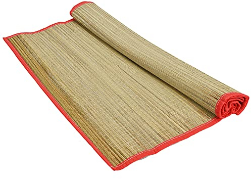 Albert Austin Picnic Mat and Camping Carpet | Beach Blankets Straw Mat | Lightweight Picnic Blanket | Portable Picnic Blanket, Beach Equipment or Camping Flooring, (Red)