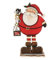 com-four® Dekorativer Aufsteller für Weihnachten - Weihnachtsmann aus Holz zum Hinstellen - Santa Claus zum Dekorieren und Verschenken (Santa - Ho Ho Ho)