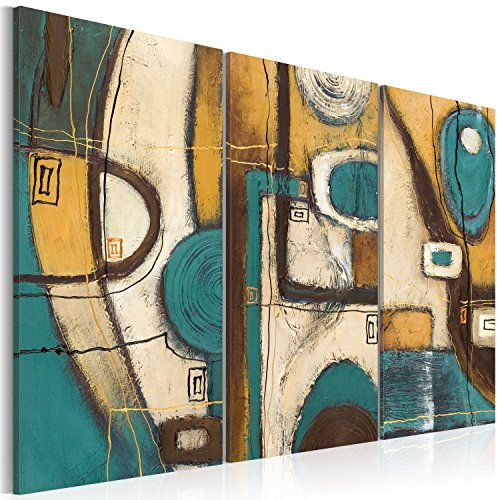 murando - Quadro Acustico Astratto 3 pezzi schiuma acustica Quadri Moderni Camera da Letto Matrimoniale - Stampa su Tela - Pannelli Fonoassorbenti Decorativi - Fonoassorbente Acustiche