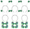 Amosfun 12 StüCk KostüM Brille Und Haarreif Set, GrüN, Lustige Party Requisiten FüR Erwachsene Und Kinder, Ideal FüR KostüMpartys Und Feiertage