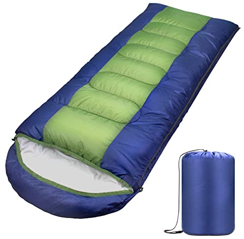 Schlafsack Outdoor riggoo 3-4 Jahreszeiten Camping Schlafsäcke für Kinder & Erwachsene Sleeping Bag 1.6KG Wasserdichter Winter Deckenschlafsack für Camping Wandern Reisen Schlafsack Sommer Ultraleicht