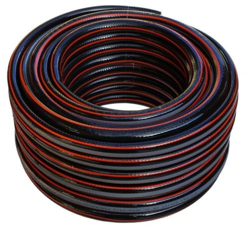 KOLOR Gartenschlauch 4 lagig Wasserschlauch Schlauch 1/2'' 3/4'' 1'' 15m 20m 25m 30m 50m (1/2'' Zoll, 25 Meter Carbon)