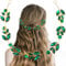 Green Crystal Bride Wedding Hair Vine Headband Rhinestone Bride Headband Green Leaf Headpiece Jewelry Wedding Hair Accessories for Women (Random Color, Gold/Silver)