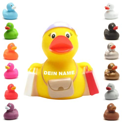 Badeente - personalisierbar (Shopping-Queen Ente)