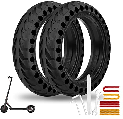 HAONAIMO Vollreifen für Elektroroller, 8,5 Zoll, für Xiaomi Pro 2/M365/1S/Essential, 8 1/2 x 2 Ersatzreifen, robust, rutschfest, pannensicher
