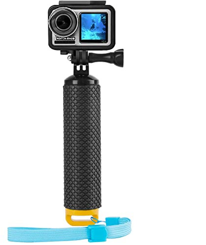 Waterproof Floating Handle Grip Anti-Slip Floating Bobber Stick Floaty Handler Holder Mount with Lanyard for Go Pro Hero 11/10/9/8/7/6/5/4/3 Session DJI Osmo and Other Action Cameras