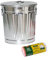 Jinfa Juego de 1 cubo de metal con asas y tapa + 50 bolsas de basura | Zinc | 18L