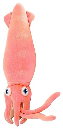 LICHENGTAI Kuscheltier Octopus Stofftier Krake Plüschtier Große Realistische Tintenfisch Puppe Ocean Spielzeug Gefüllte Tierkissen Heimdekoration Geburtstagsgeschenke für Kinder Jungen Mädchen, 80CM