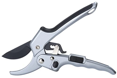 MEPEREZ Pruning Shears, Premium Garden Clippers, 3 Times Easy to Work, Pruners for Branches, Flowers, Bonsai, Shrubs, Arthritis Weak Hand Scissors, Newly Upgraded (Black, Modern, 1, GT-02)